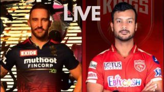 LIVE PBKS vs RCB Score 2022 : पंजाब-बैंगलोर मुकाबले में आमने-सामने होंगे नए कप्तान फाफ डु प्लेसिस-मयंक अग्रवाल